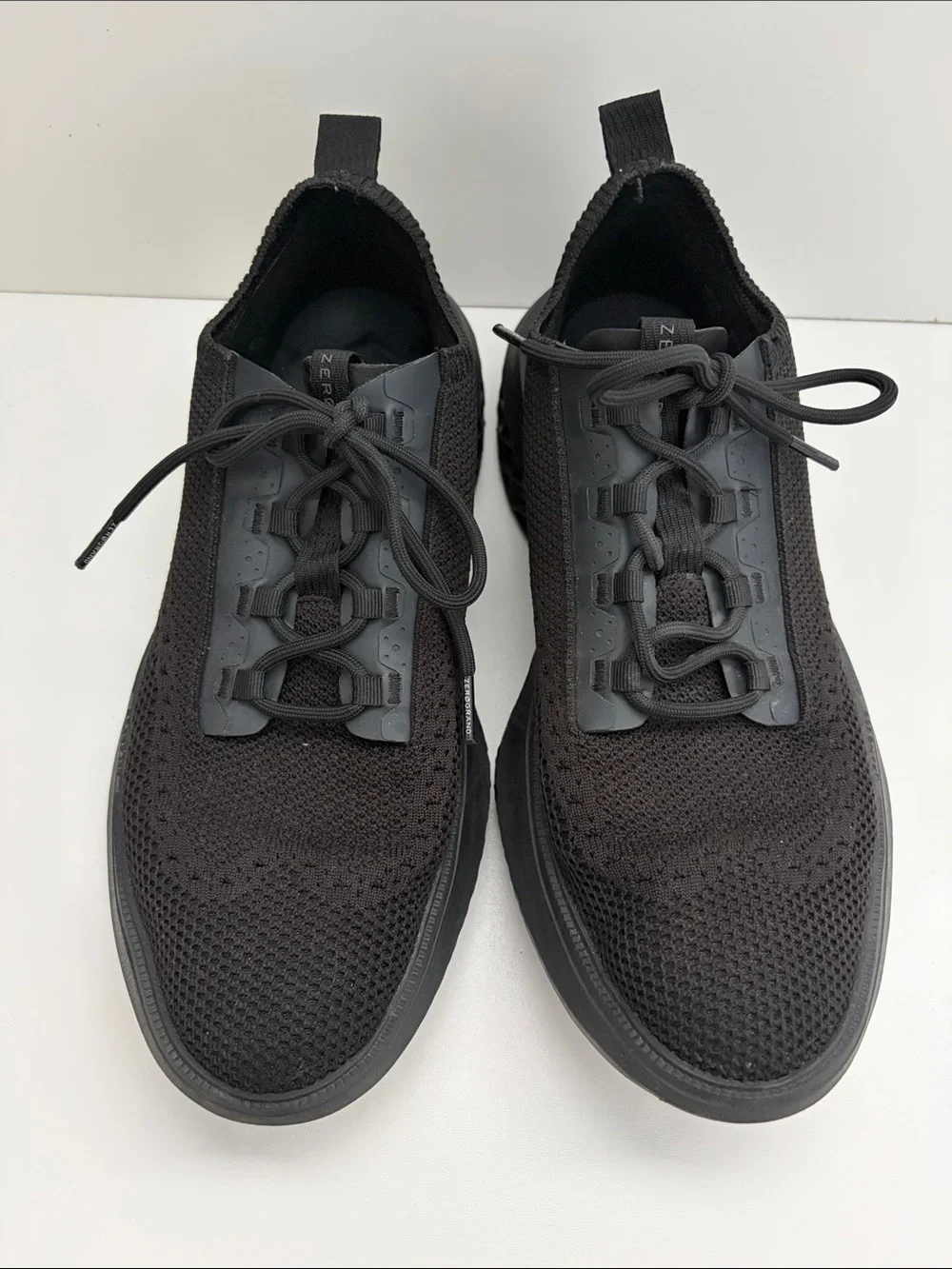 Cole Haan Black Zerogrand Work From Anywhere Knit Oxford Sneakers SIZE 9.5